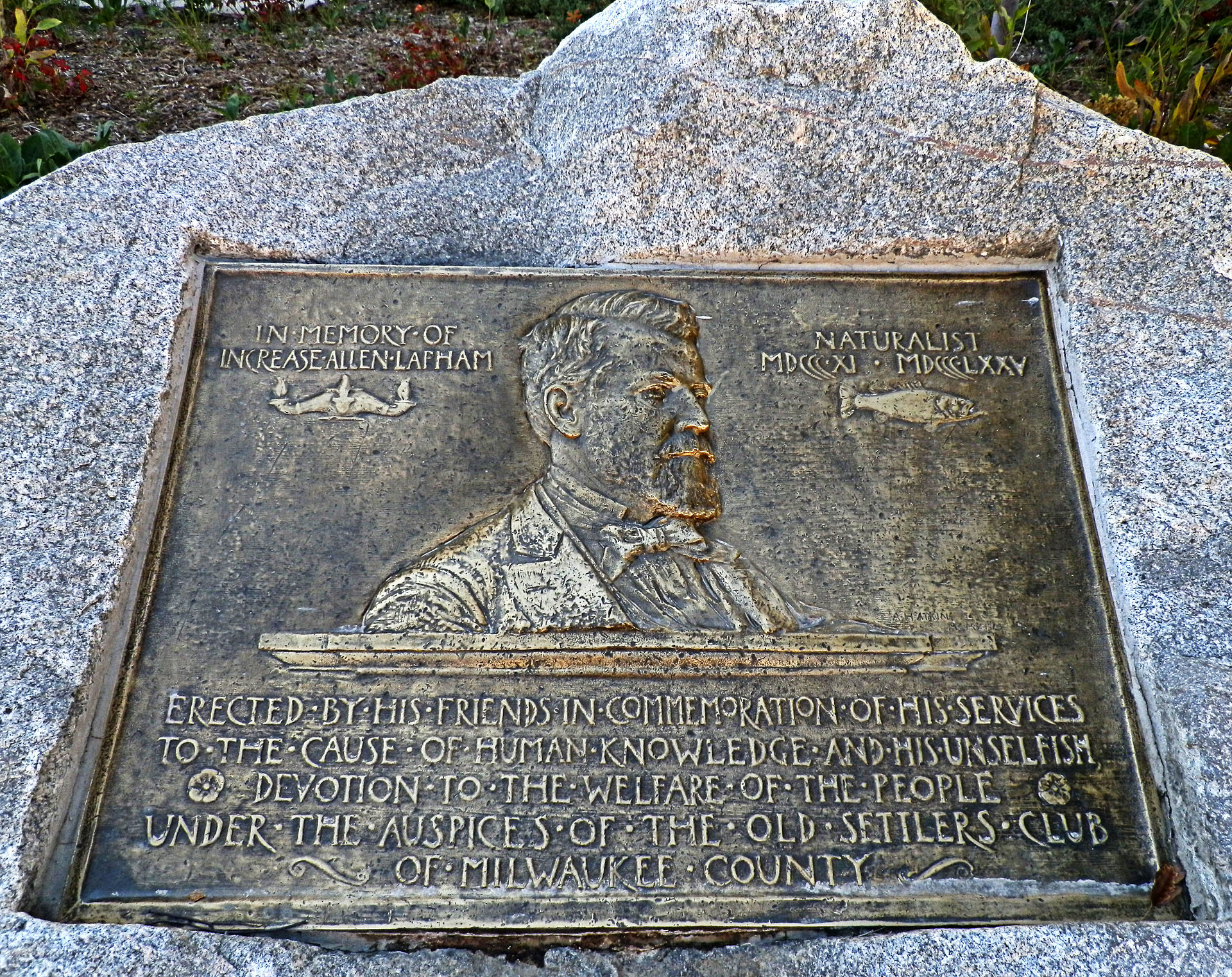 Increase Allen Lapham (March 7, 1811 – September 14, 1875) was an American writer, scientist, and naturalist, whose work focused primarily on what is now the U.S. state of Wisconsin. Increase Allen Lapham (March 7, 1811 – September 14, 1875) was an American writer, scientist, and naturalist, whose work focused primarily on what is now the U.S. state of Wisconsin.